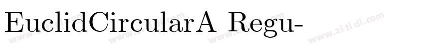 EuclidCircularA Regu字体转换